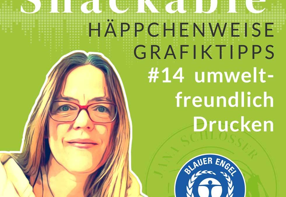#14 Umweltfreundlich Drucken