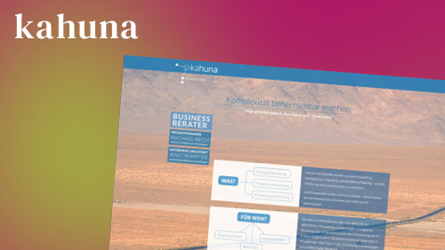 Webdesign für kahuna – Businessberater