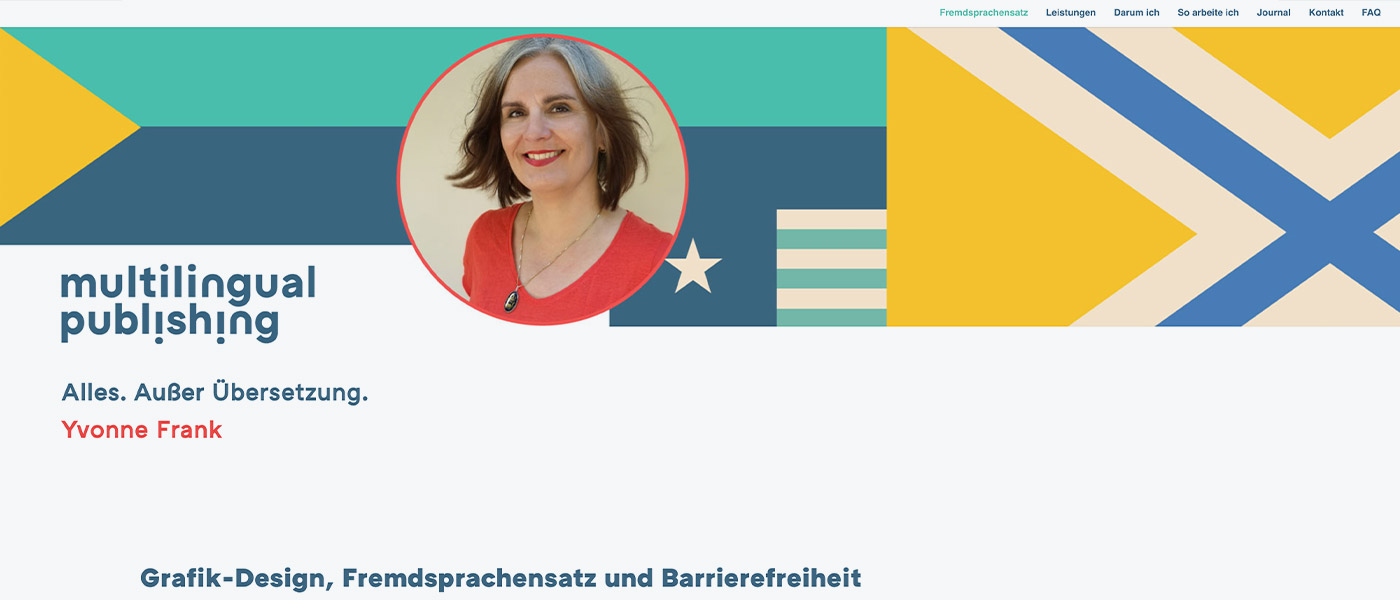 Jana Schlosser – Websitegestaltung multilingual publishing
