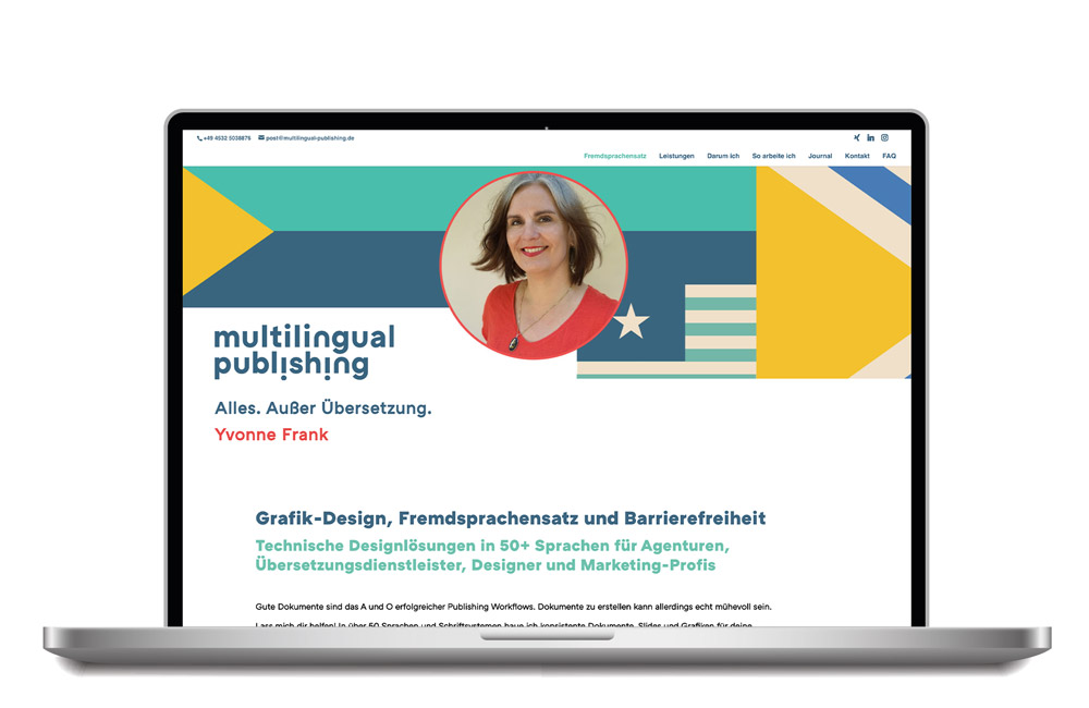Jana Schlosser – Websitegestaltung multilingual publishing