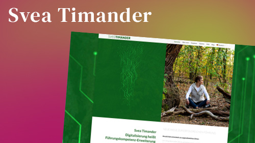 Webdesign für Svea Timander